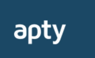 The logo of Apty.