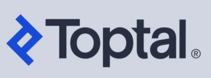 The logo of Toptal.